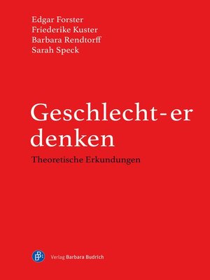 cover image of Geschlecht-er denken